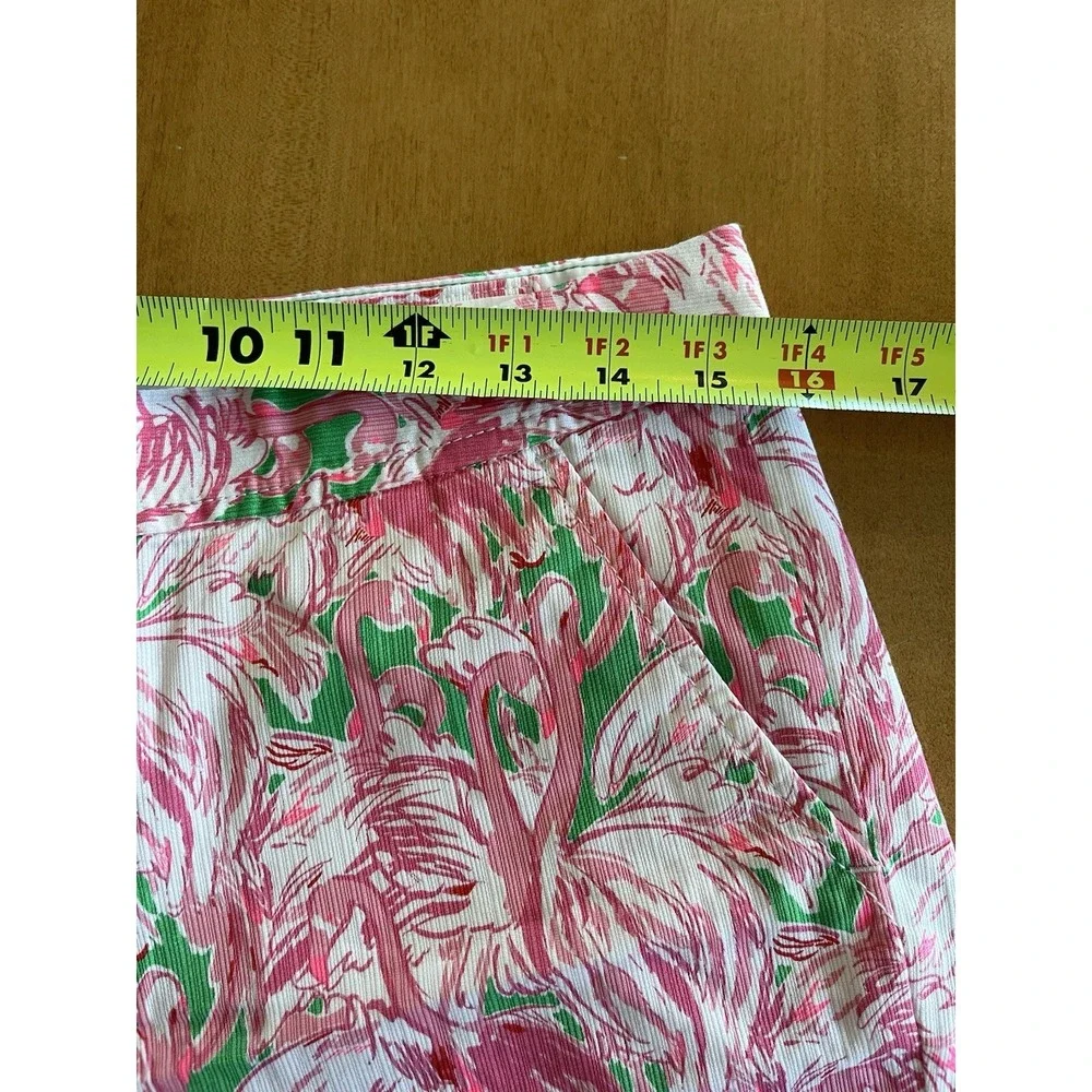 Lilly Pulitzer Women's Shorts Size‎ 4 Flamingo The Buttercup Pink Summer Lake